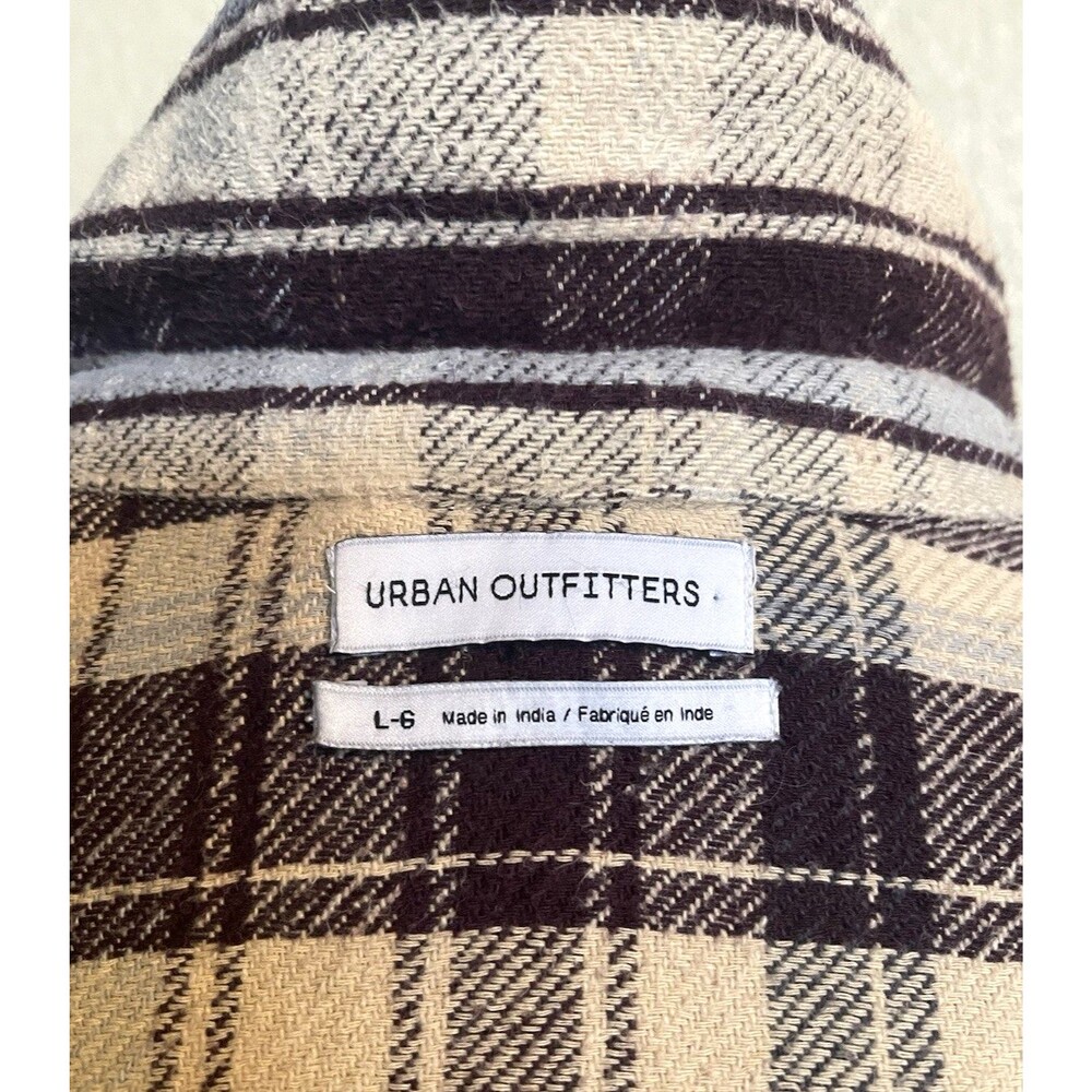 Urban Outtfitters womens boho cropped stripped shrug lightweight jacket sz L - Picture 4 of 7